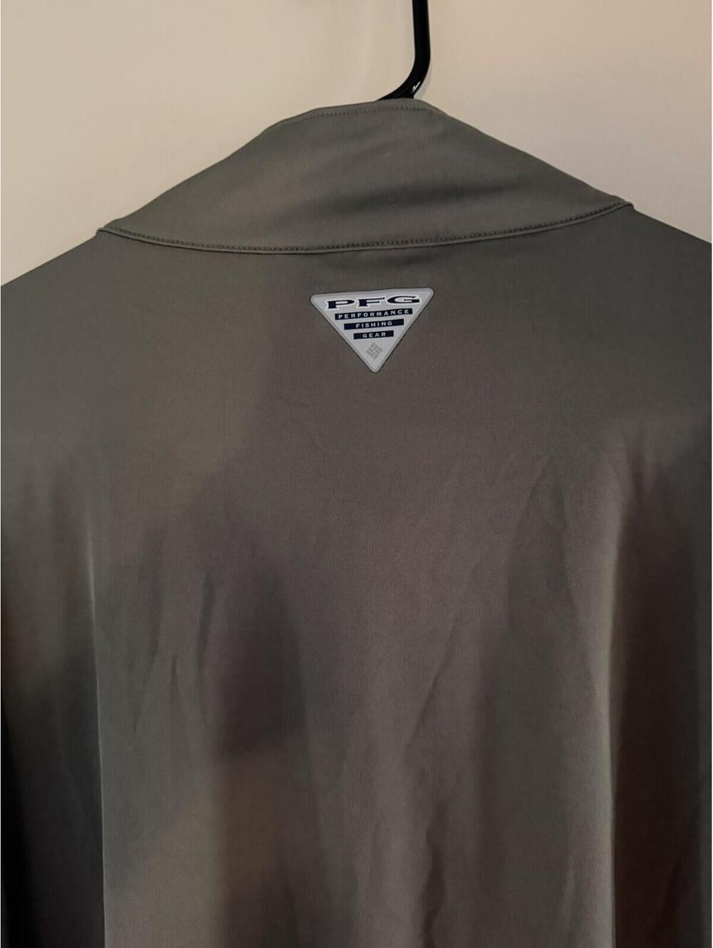 2XL - Men - Columbia PFG Quarter-Zip Long Sleeve Shirt - Picture 5 of 5